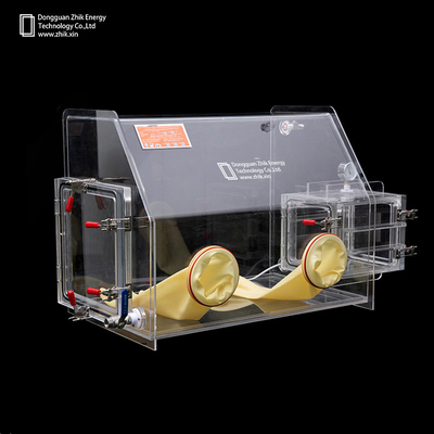 China Portable Acrylic Glove Box For Lithium Battery 6mm Thickness