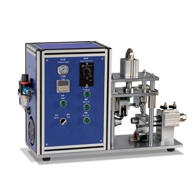 China Laboratory Semi Auto Cylindrical Cell Case Roll Grooving Machine for Lithium Cylinder battery CR123 18650 26650